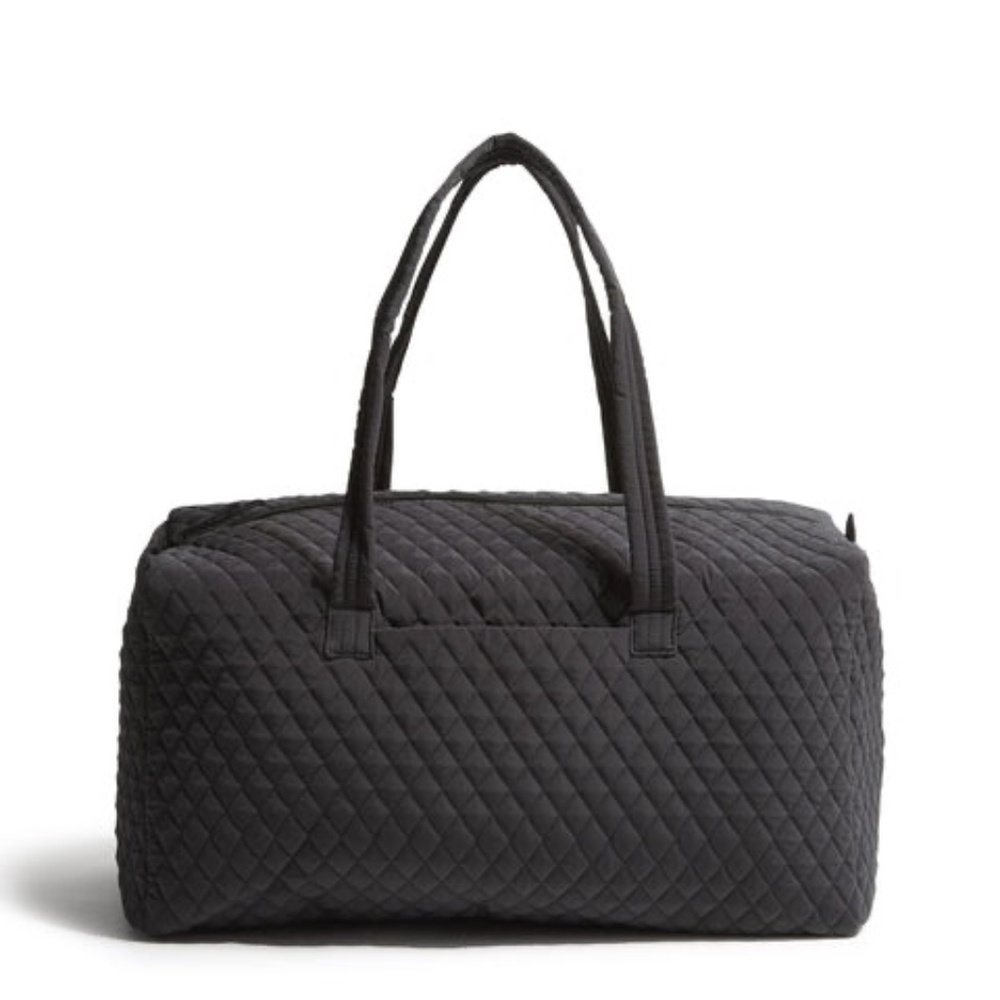 New Vera Bradley Large Travel Duffel Bag polyester Black Moonless Night R$195